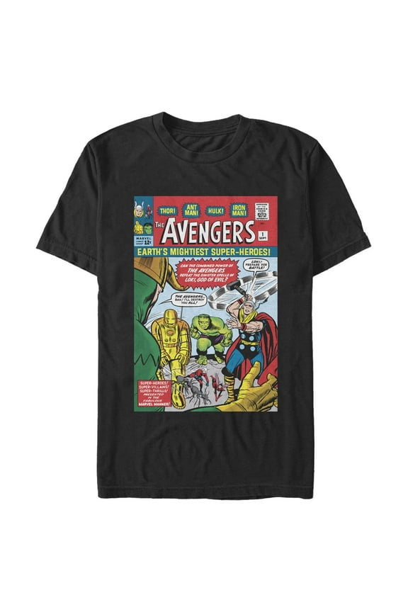 Men's Marvel Avengers Comic Cover Graphic T-Shirt