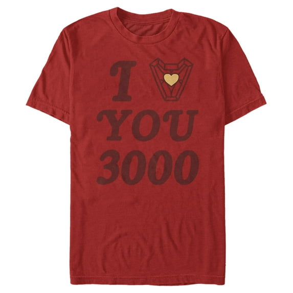 Men's Marvel Avengers Endgame 3000 Love Graphic Tee Red Medium