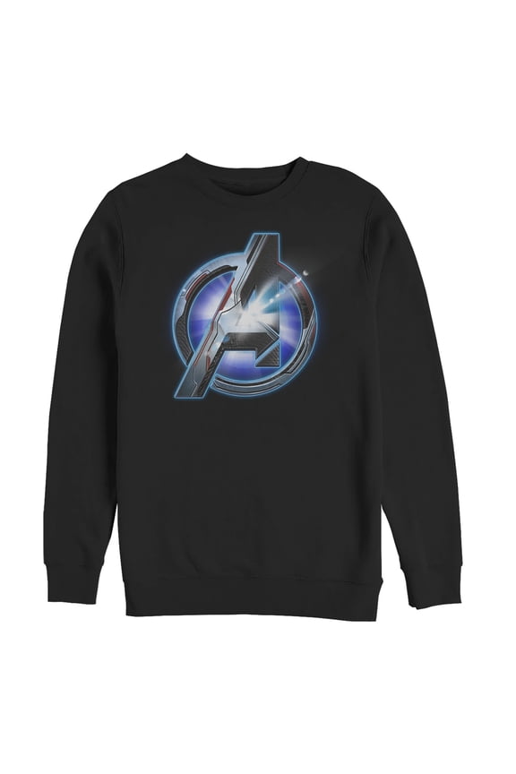 Men's Marvel Avengers: Endgame Arc Reactor Logo  Sweatshirt Black Medium