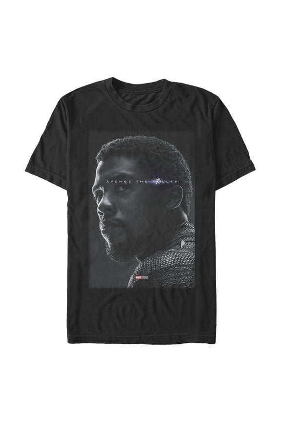 Men's Marvel Avengers: Endgame Black Panther Poster Graphic Tee Black Medium