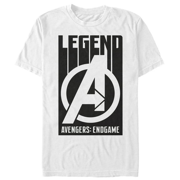 Men's Marvel Avengers: Endgame Bold Legend Logo  Graphic Tee White Large