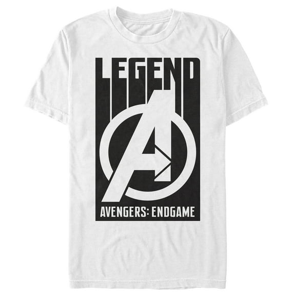 Men's Marvel Avengers: Endgame Bold Legend Logo Graphic Tee White Large