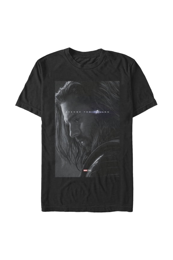 Men's Marvel Avengers: Endgame Bucky Barnes Poster  Graphic Tee Black 2X Large