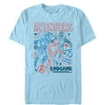 thumbnail image 1 of Men's Marvel Avengers: Endgame Cartoon Doodle Print  Graphic Tee Light Blue Small, 1 of 3