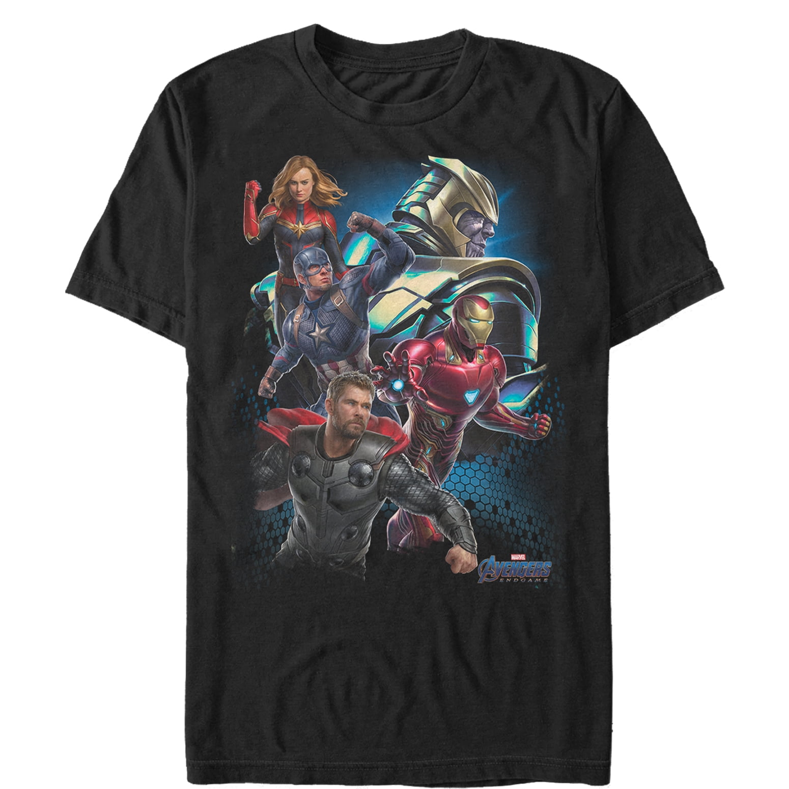 Men's Marvel Avengers: Endgame Earth's Heroes Graphic Tee Black