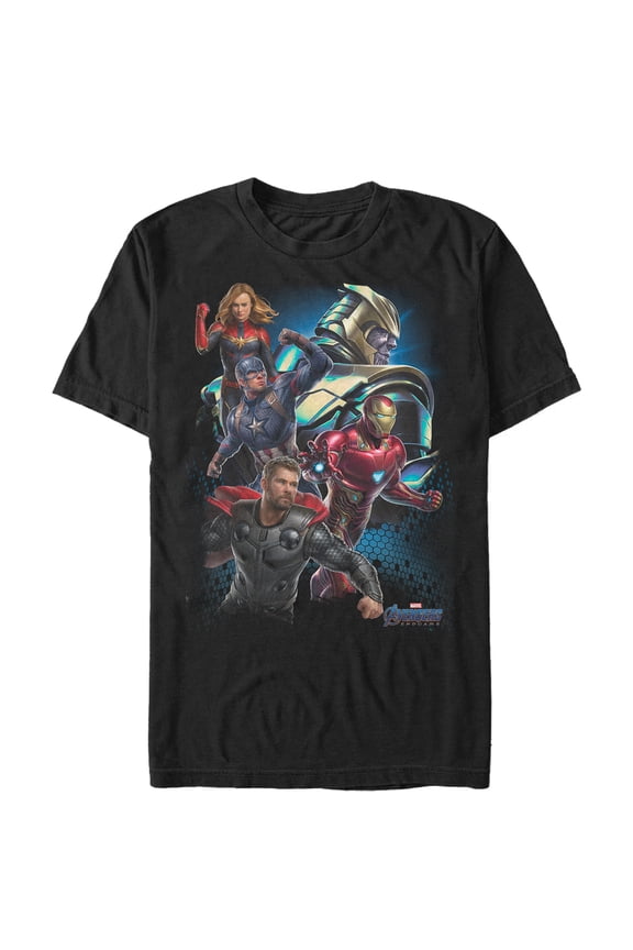 Men's Marvel Avengers: Endgame Earth's Heroes  Graphic Tee Black Large