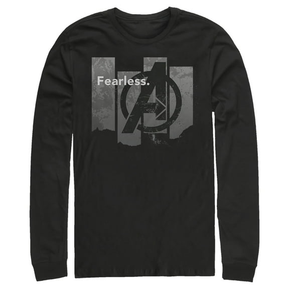 Men's Marvel Avengers: Endgame Fearless Column  Long Sleeve Shirt Black X Large