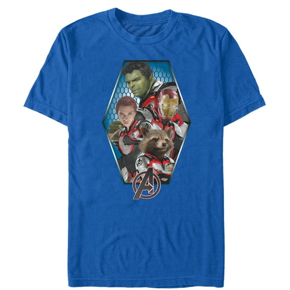 Men's Marvel Avengers: Endgame Hero Frame Graphic Tee Royal Blue Small