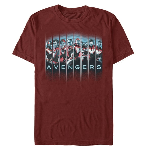 Men's Marvel Avengers: Endgame Hero Panels Graphic Tee Cardinal Large