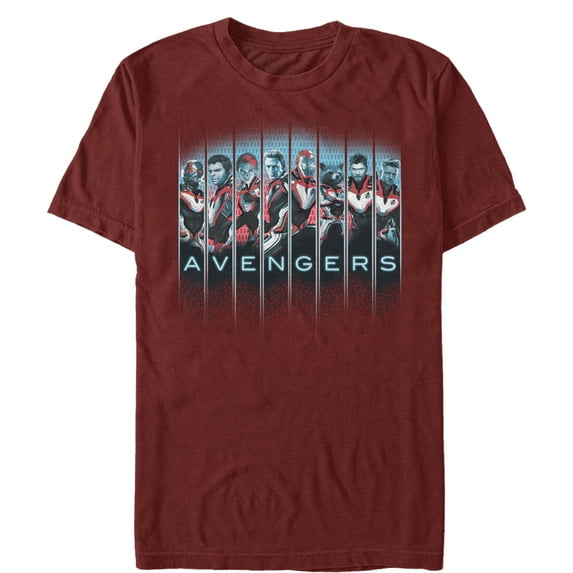 Men's Marvel Avengers: Endgame Hero Panels Graphic Tee Cardinal X Large