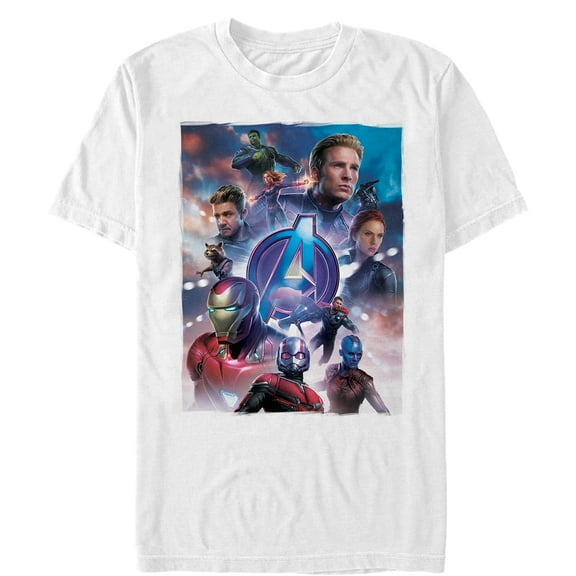 Men's Marvel Avengers: Endgame Hero Poster  Graphic Tee White Medium