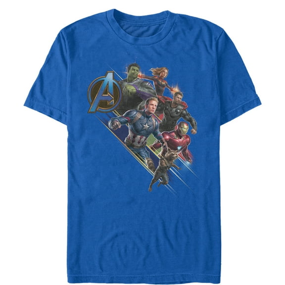 Men's Marvel Avengers: Endgame Hero Streak Graphic Tee Royal Blue X Large