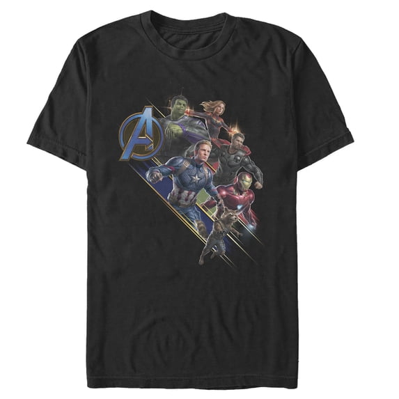 Men's Marvel Avengers: Endgame Hero Streaks Graphic Tee Black 2X Large