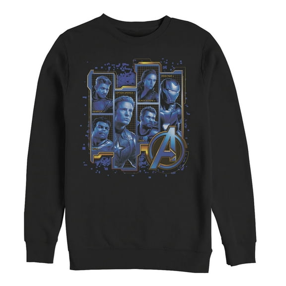 Men's Marvel Avengers: Endgame Hero Tech Frames  Sweatshirt Black X Large