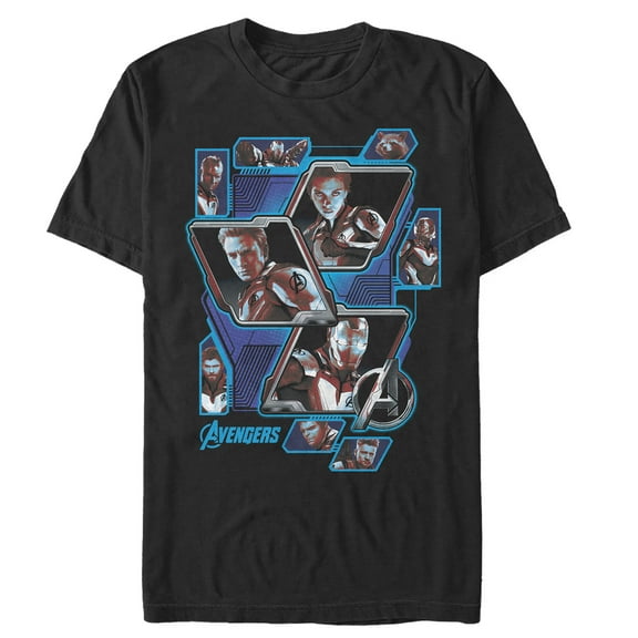 Men's Marvel Avengers: Endgame Hero Tech Panels  Graphic Tee Black 2X Large