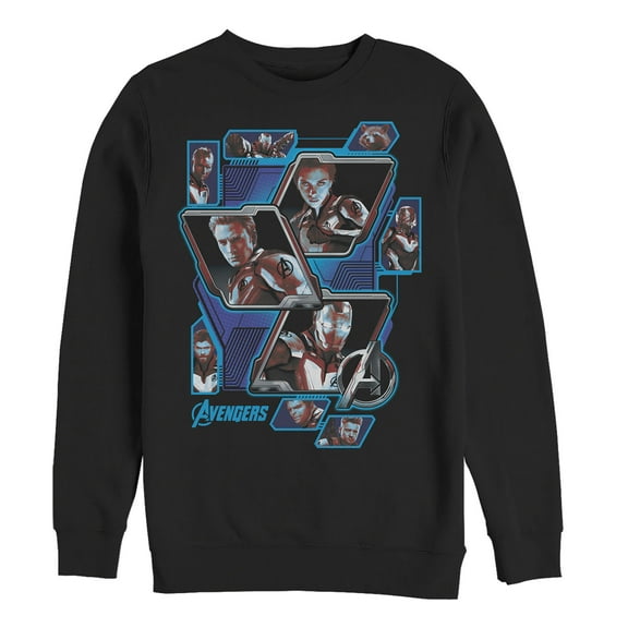 Men's Marvel Avengers: Endgame Hero Tech Panels  Sweatshirt Black Medium
