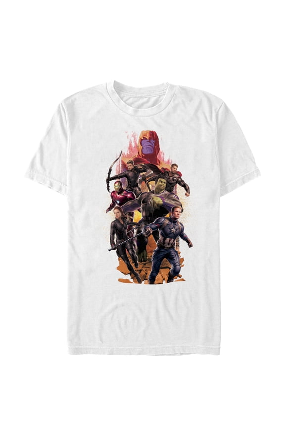 Men's Marvel Avengers: Endgame Heroes Until the End  Graphic Tee White Large