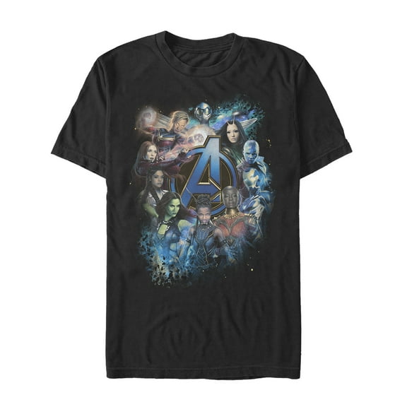 Men's Marvel Avengers: Endgame Heroine Poster  Graphic Tee Black Large