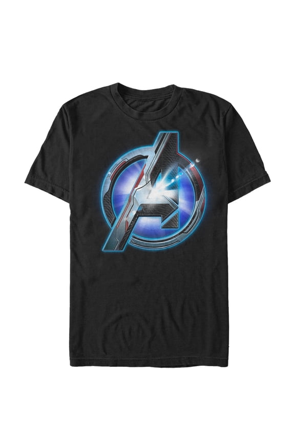 Men's Marvel Avengers: Endgame High Tech Logo Graphic Tee Black Medium