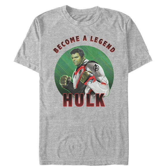 Men's Marvel Avengers: Endgame Hulk Legend Graphic Tee Athletic Heather Medium