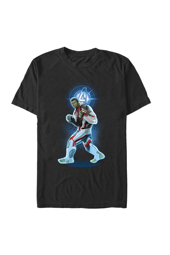 Men's Marvel Avengers: Endgame Hulk Quantum Ready Graphic Tee Black X Large