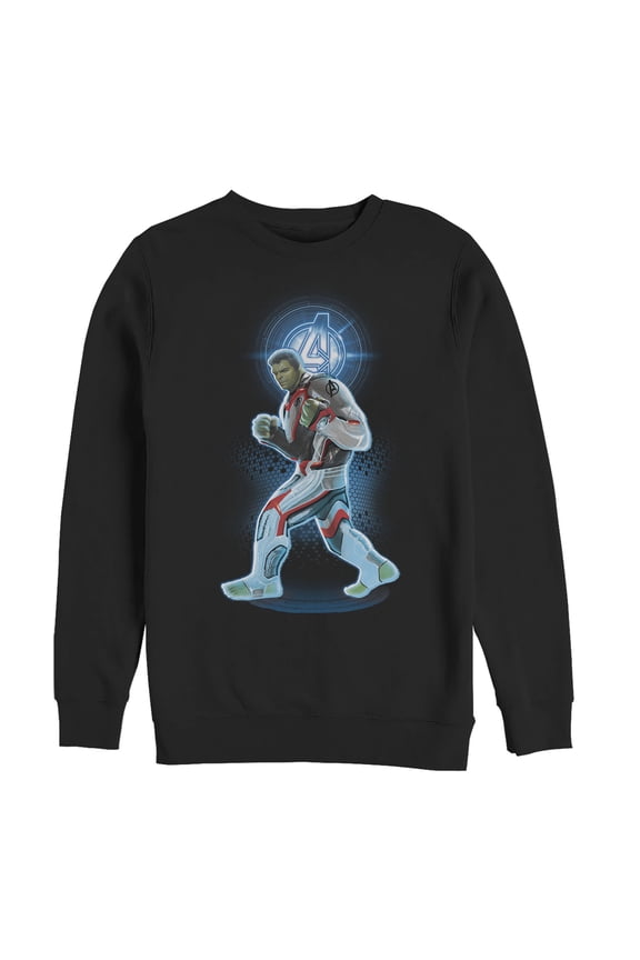 Men's Marvel Avengers: Endgame Hulk Quantum Ready  Sweatshirt Black Large