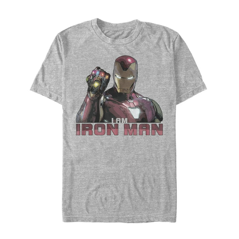Men's Marvel Avengers: Endgame I Am Iron Man Graphic Tee Athletic