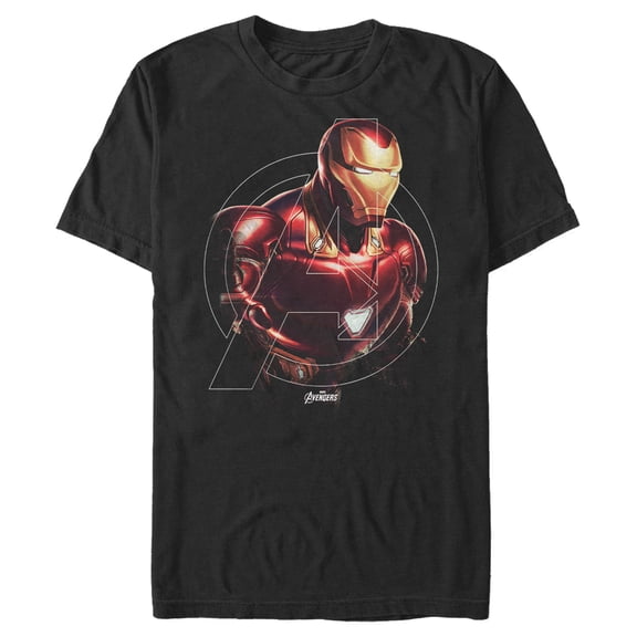 Men's Marvel Avengers: Endgame Iron Man Portrait Graphic Tee Black X Large