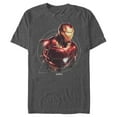 thumbnail image 1 of Men's Marvel Avengers: Endgame Iron Man Portrait  Graphic Tee Charcoal Heather 2X Large, 1 of 4