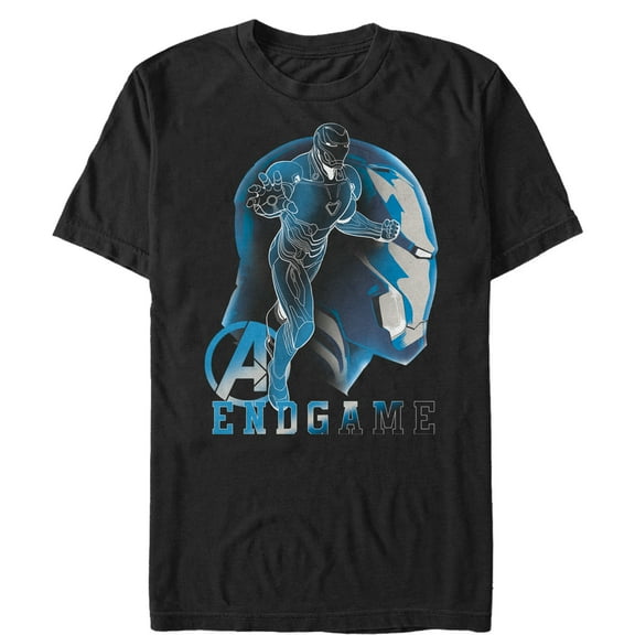 Men's Marvel Avengers: Endgame Iron Man Profile  Graphic Tee Black 3X Large