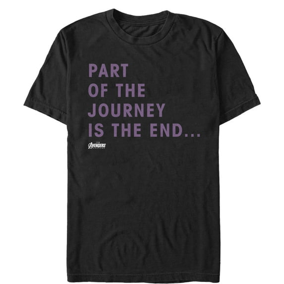 Men's Marvel Avengers: Endgame Journey's End Graphic Tee Black Medium