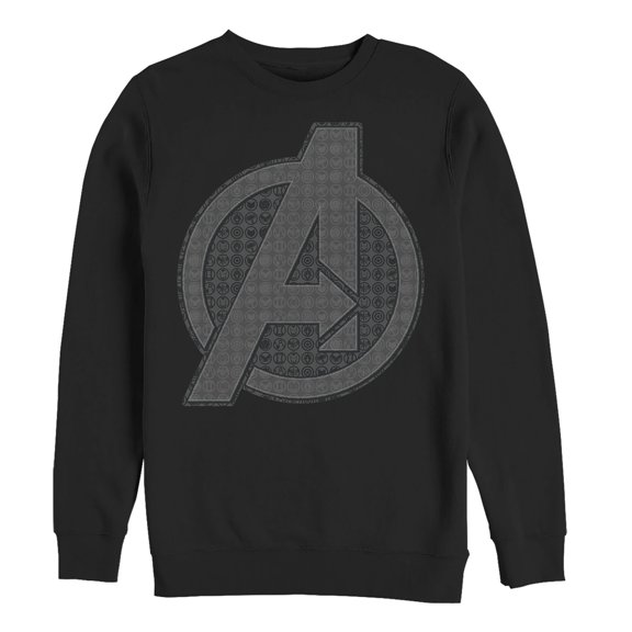 Men's Marvel Avengers: Endgame Logo Icon Tiles Sweatshirt Black Medium