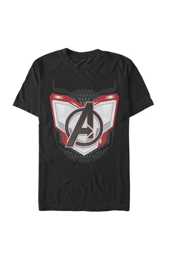 Men's Marvel Avengers: Endgame Logo Quantum Suit Graphic Tee Black 3X Large