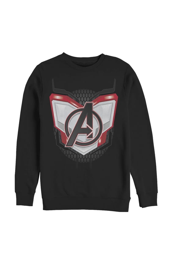 Men's Marvel Avengers: Endgame Logo Quantum Suit  Sweatshirt Black Small