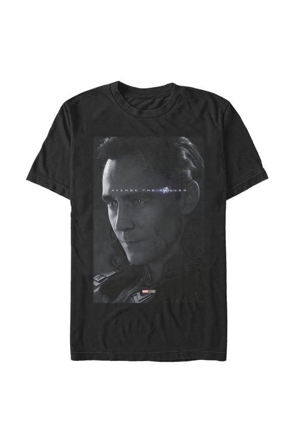Men's Marvel Avengers: Endgame Loki Poster Graphic Tee Black Large