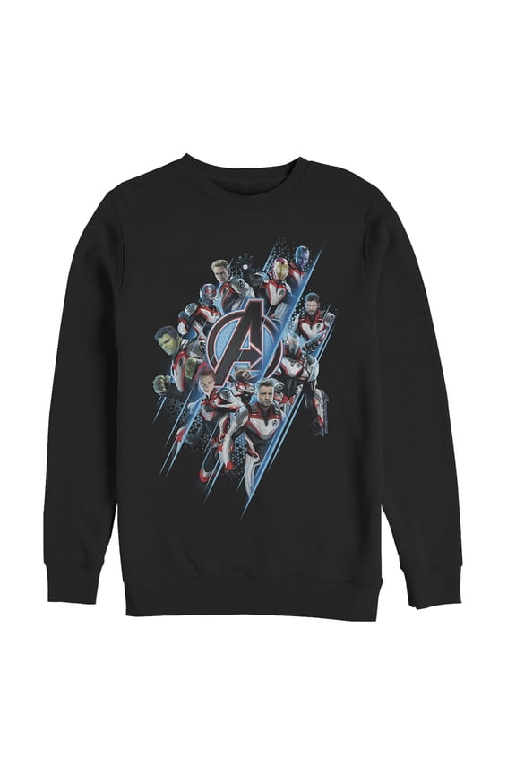 Men's Marvel Avengers: Endgame Quantum Ready Streak  Sweatshirt Black Large