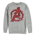 thumbnail image 1 of Men's Marvel Avengers: Endgame Shatter Logo  Sweatshirt Athletic Heather 3X Large, 1 of 3
