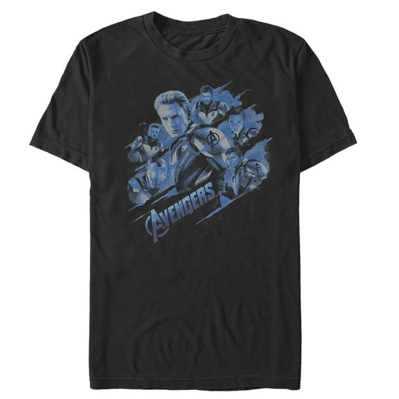 Men's Marvel Avengers: Endgame Smokey Captain America Graphic Tee Black 2X Large