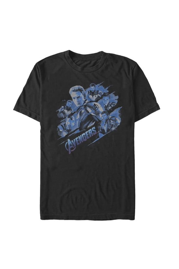 Men's Marvel Avengers: Endgame Smokey Captain America Graphic Tee Black 4X Large