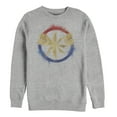 thumbnail image 1 of Men's Marvel Avengers: Endgame Smudged Captain Marvel  Sweatshirt Athletic Heather 2X Large, 1 of 3