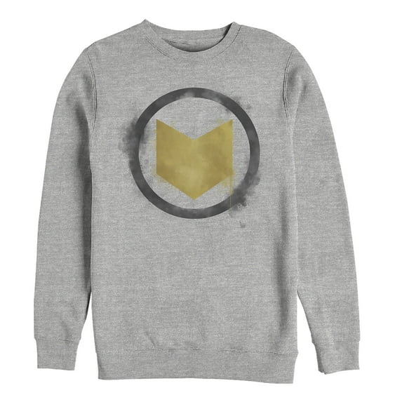 Men's Marvel Avengers: Endgame Smudged Hawkeye Sweatshirt Athletic Heather 2X Large