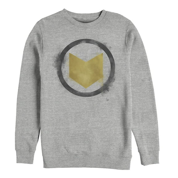 Men's Marvel Avengers: Endgame Smudged Hawkeye  Sweatshirt Athletic Heather Large