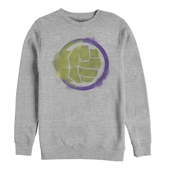 Men's Marvel Avengers: Endgame Smudged Hulk Sweatshirt Athletic Heather 3X Large