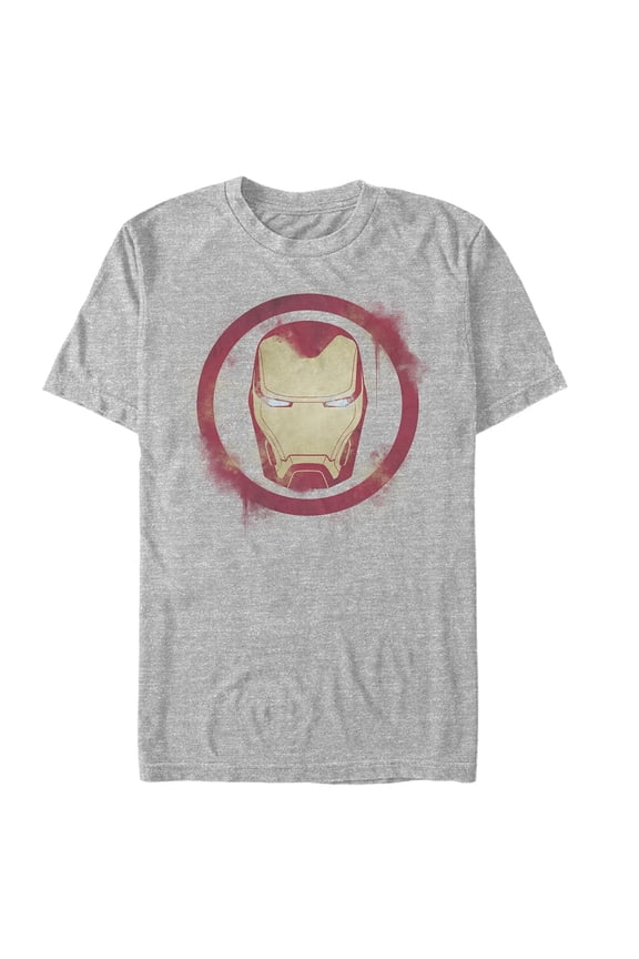 Men's Marvel Avengers: Endgame Smudged Iron Man Graphic Tee Athletic Heather 2X Large