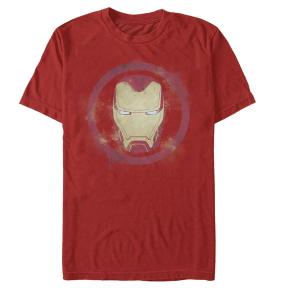 Men's Marvel Avengers: Endgame Smudged Iron Man  Graphic Tee Red 3X Large