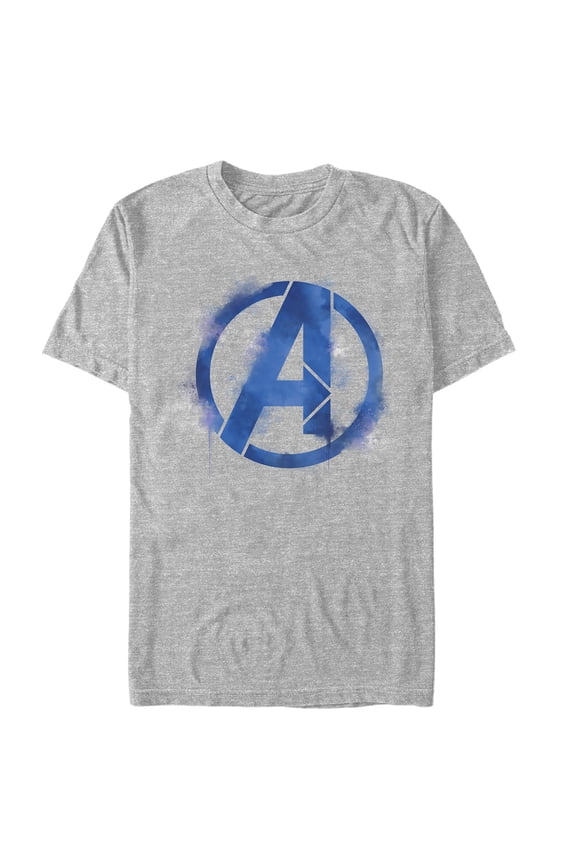 Men's Marvel Avengers: Endgame Smudged Logo Graphic Tee Athletic Heather Large