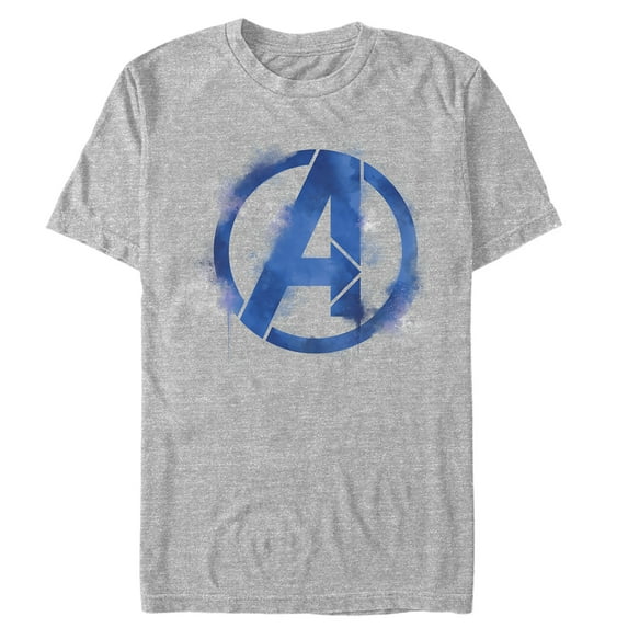 Men's Marvel Avengers: Endgame Smudged Logo Graphic Tee Athletic Heather Medium