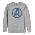 thumbnail image 1 of Men's Marvel Avengers: Endgame Smudged Logo Sweatshirt Athletic Heather Medium, 1 of 3