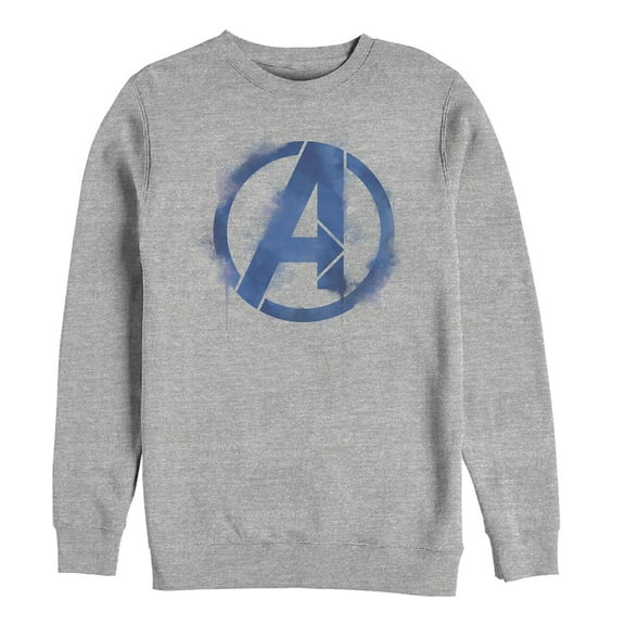 Men's Marvel Avengers: Endgame Smudged Logo Sweatshirt Athletic Heather Medium