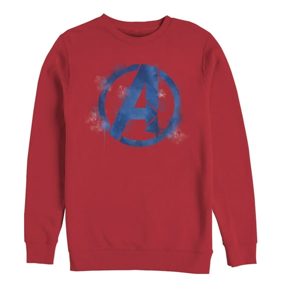 Men's Marvel Avengers: Endgame Smudged Logo Sweatshirt Red Medium